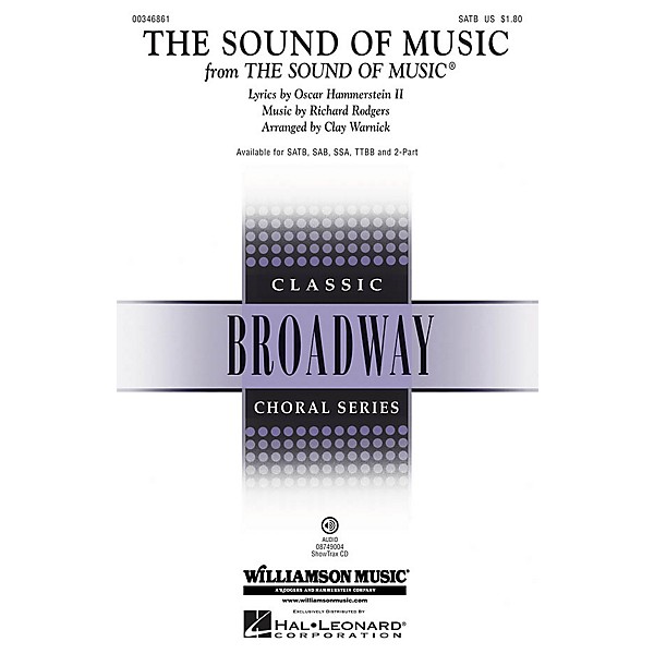 Hal Leonard The Sound of Music TTBB Arranged by Clay Warnick