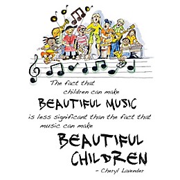 Hal Leonard Beautiful Music, Beautiful Children Poster (18x24 Framed Poster) Composed by Cheryl Lavender
