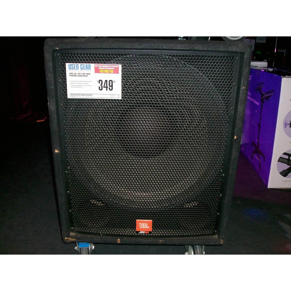 Used JBL JRX118SP 500W Powered Subwoofer Guitar Center