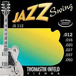 Thomastik JS112 Medium Light Flatwound Jazz Swing Electric Guitar Strings