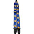 Perri's Jacquard Guitar Strap Yellow and Blue Sun 39 to 58 in.