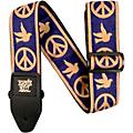 Ernie Ball Jacquard Polypro Guitar Strap - Peace Love Dove Beige/Navy Blue