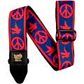 Ernie Ball Jacquard Polypro Guitar Strap - Peace Love Dove Red/Blue
