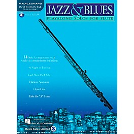 Hal Leonard Jazz And Blues Playalong Solos for Flute Book/Audio Online
