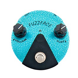 Open Box Dunlop Jimi Hendrix Fuzz Face Mini Turquoise Guitar Effects Pedal Level 1