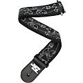 D'Addario Joe Satriani Nylon Guitar Strap - Black/Silver Silver Sketches