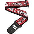 D'Addario Joe Satriani Nylon Guitar Strap - Red/White Up In Flames