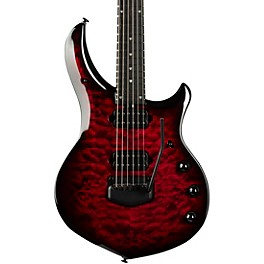 Ernie Ball Music Man John Petrucci BFR Majesty 6 Quilt Top Electric Guitar Red Nebula