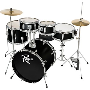 Rogue Junior Kicker 5-Piece Drum Set Black 