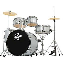 Junior Kicker 5-Piece Drum Set Metallic Silver