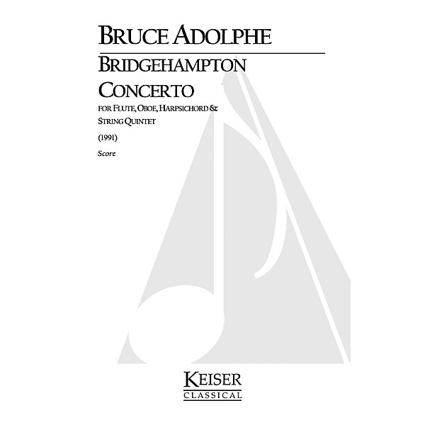 Lauren Keiser Music Publishing Bridgehampton Concerto for Mixed Octet, Full Score LKM Music Series by Bruce Adolphe