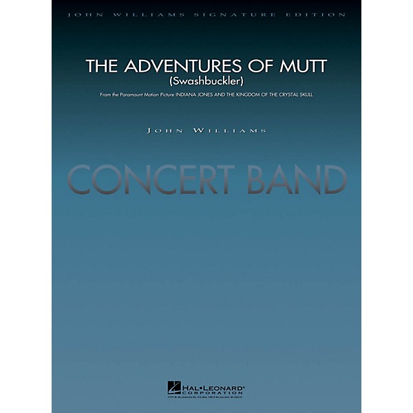 Hal Leonard The Adventures of Mutt (from Indiana Jones & The Kingdom of the Crystal) Concert Band Level 5 by Lavender