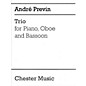 Chester Music Trio for Piano, Oboe and Bassoon Music Sales America Series by André Previn thumbnail