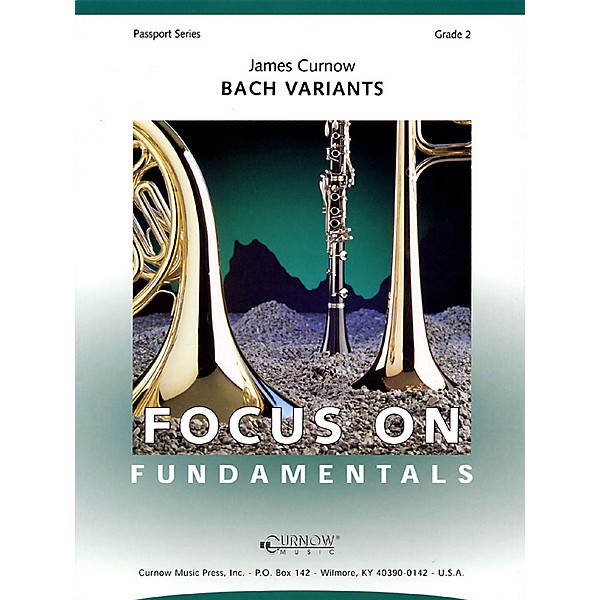 Curnow Music Bach Variants (score) (Grade 2 - Score Only) Concert Band Level 2 Composed by James Curnow