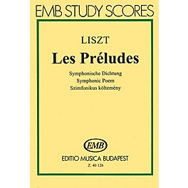 Editio Musica Budapest Les Preludes Score EMB Series