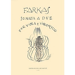 Editio Musica Budapest Sonata A Due-vla/vcl EMB Series by Ferenc Farkas
