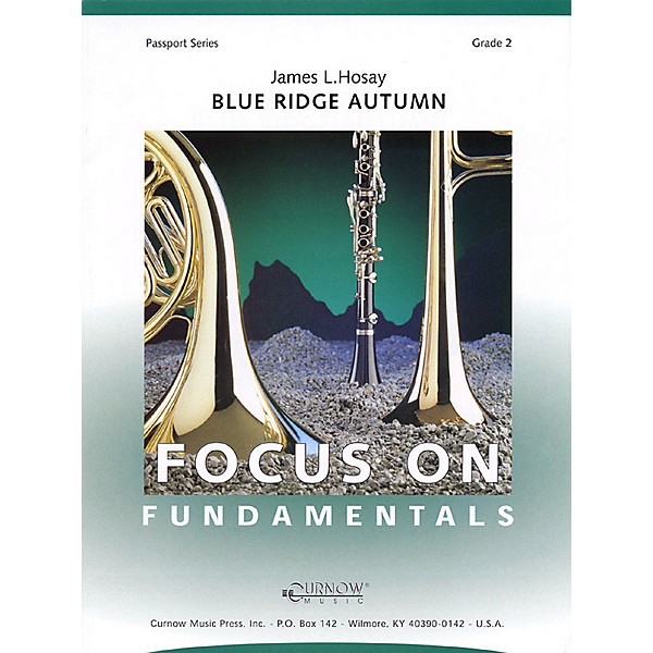 Curnow Music Blue Ridge Autumn (Grade 2 - Score Only) Concert Band Level 2 Composed by James L Hosay