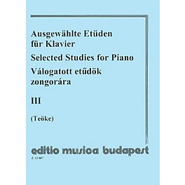 Editio Musica Budapest Selected Studies V3-pno EMB Series by Various