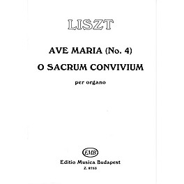 Editio Musica Budapest Ave Maria #4-o Sacrum Conv EMB Series by Franz Liszt