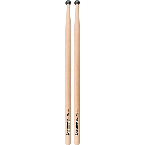 Innovative Percussion TS-5 Multi-tom Drum Stick - Mushroom-Shaped Nylon Tip Nylon