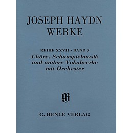 G. Henle Verlag Choruses, Incidental Music and Other Vocal Works with Orchestra Henle Edition by Haydn Edited by Dack