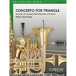 Curnow Music Concerto for Triangle and Band (Grade 0.5 - Score Only) Concert Band Level .5 Composed by Mike Hannickel