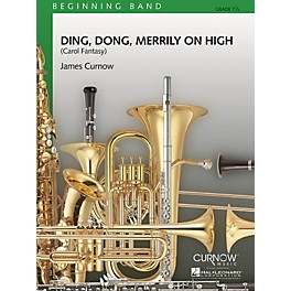 Curnow Music Ding Dong Merrily on High (Grade 1.5 - Score and Parts) Concert Band Level 1.5 Arranged by James Curnow