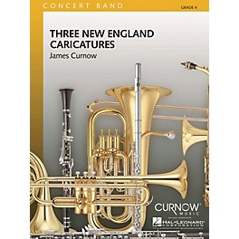 Curnow Music Three New England Caricatures (Grade 4 - Score Only) Concert Band Level 4 Composed by James Curnow