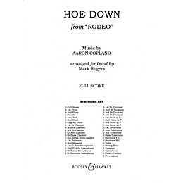 Boosey and Hawkes Hoe Down (from Rodeo) Concert Band Composed by Aaron Copland Arranged by Quincy C. Hilliard