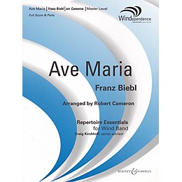 Boosey and Hawkes Ave Maria (Score Only) Concert Band Level 4 Composed by Franz Biebl Arranged by Robert Cameron
