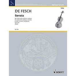 Hal Leonard Cello Bibliothek Sonata For Violoncello Opus 8/5 G Minor Schott Series
