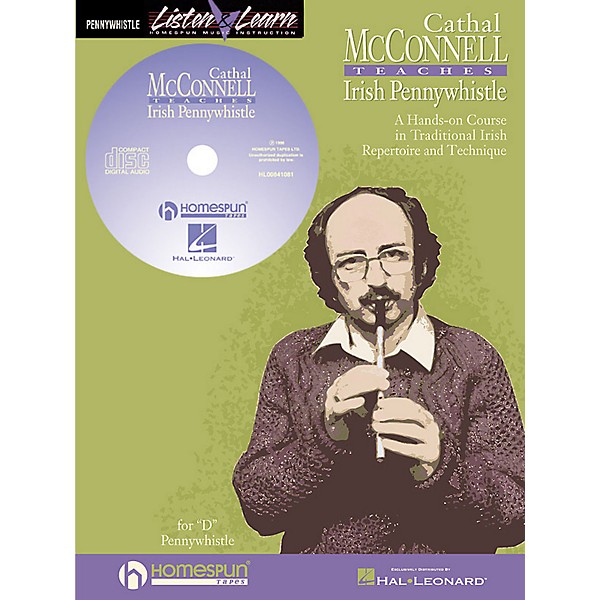 Hal Leonard Cathal Mcconnell Teaches Pennywhistle Homespun Tapes Series Softcover with CD by Cathal McConnell