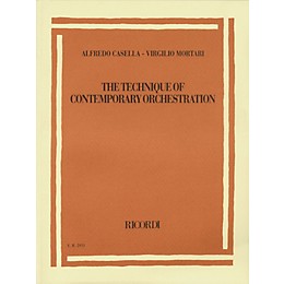Ricordi Alfredo Casella/Virgilio Mortari - The Technique of Contemporary Orchestration Misc Series
