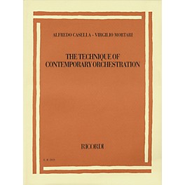 Ricordi Alfredo Casella/Virgilio Mortari - The Technique of Contemporary Orchestration Misc Series