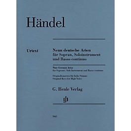 G. Henle Verlag 9 German Arias for Soprano, Solo Instrument and Basso Continuo Henle Music by Händel