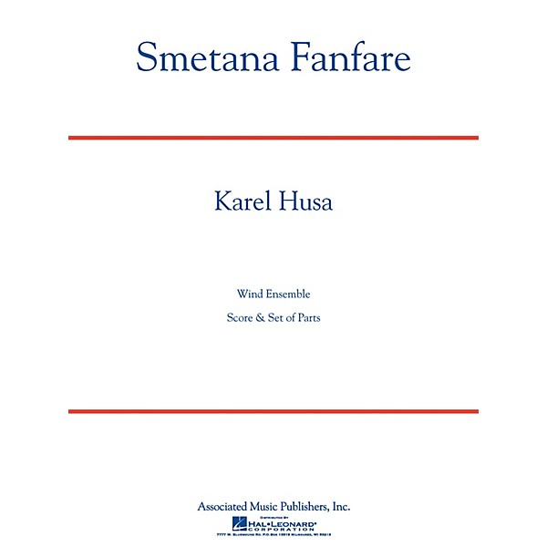 Associated Smetana Fanfare (Full Score) Concert Band Level 4-5 Composed by Karel Husa