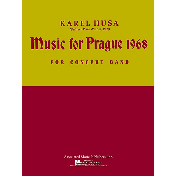 Associated Music for Prague (1968) (Full Score) Concert Band Composed by Karel Husa