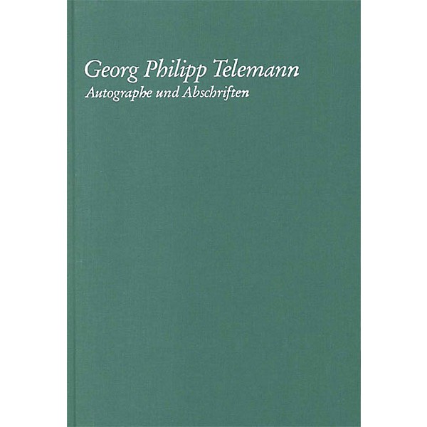 G. Henle Verlag Georg Philipp Telemann - Autographe Und Abschriften Henle Books Series Hardcover