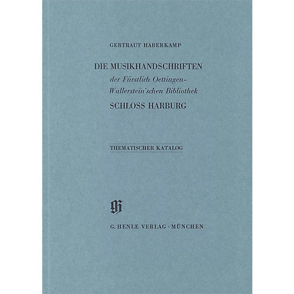 G. Henle Verlag Fürstlich Oettingen-Wallerstein'sche Bibliothek Schlo Harburg Henle Books Series Softcover