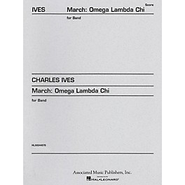 Associated March Omega Lambda Chi (Full Score) Concert Band Composed by Charles Ives