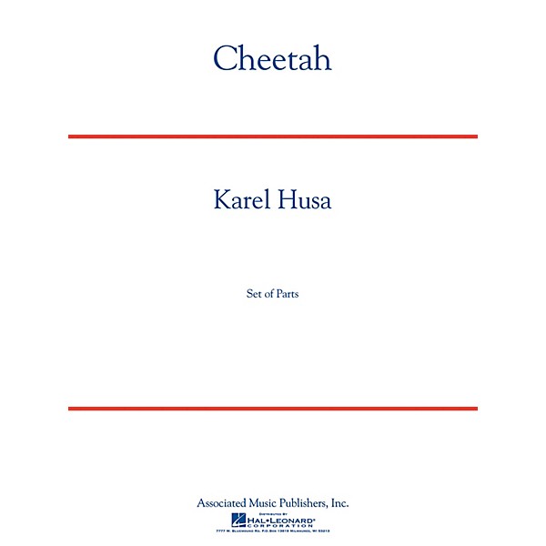 G. Schirmer Cheetah Concert Band Level 5 Composed by Karel Husa