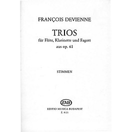 Editio Musica Budapest Trios for Flute, Clarinet, and Bassoon, Op. 61 EMB Series by François Devienne