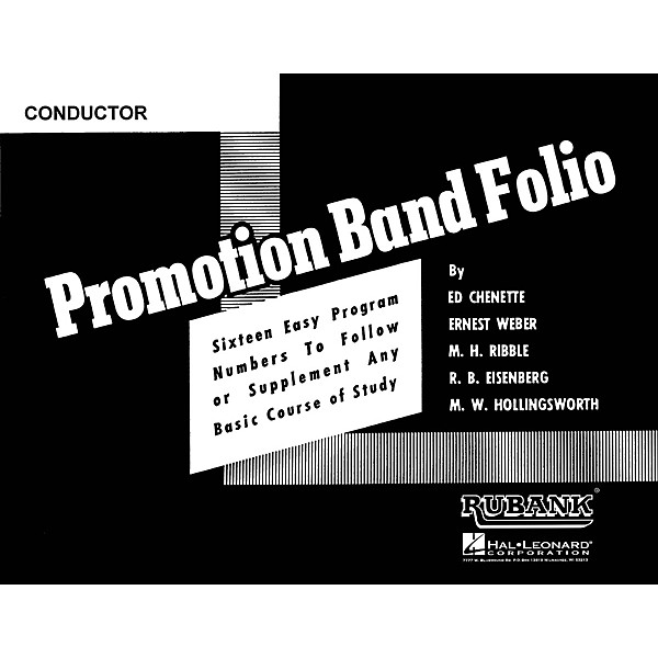 Rubank Publications Promotion Band Folio (1st Bb Clarinet) Concert Band Level 2-3 Composed by Various