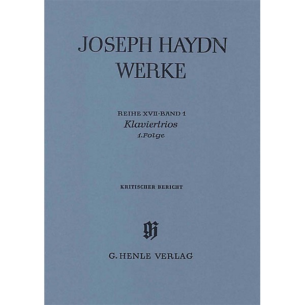 G. Henle Verlag Piano Trios, 1st Volume Henle Edition Series Softcover
