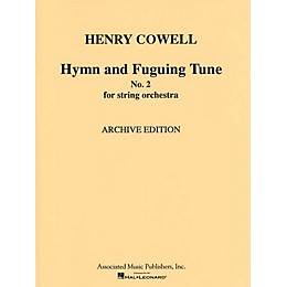 G. Schirmer Hymn & Fuguing Tune No 2 Str Orch  Score Misc Series