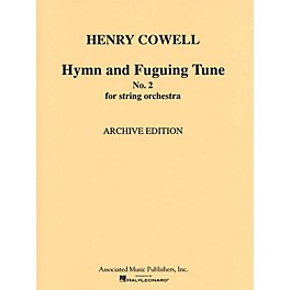 G. Schirmer Hymn & Fuguing Tune No 2 Str Orch  Score Misc Series