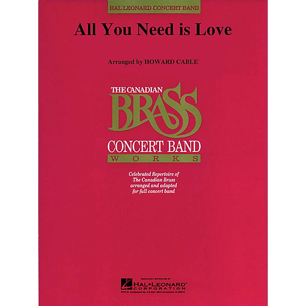 Hal Leonard All You Need Is Love (Canadian Brass Plays Lennon and McCartney) Concert Band