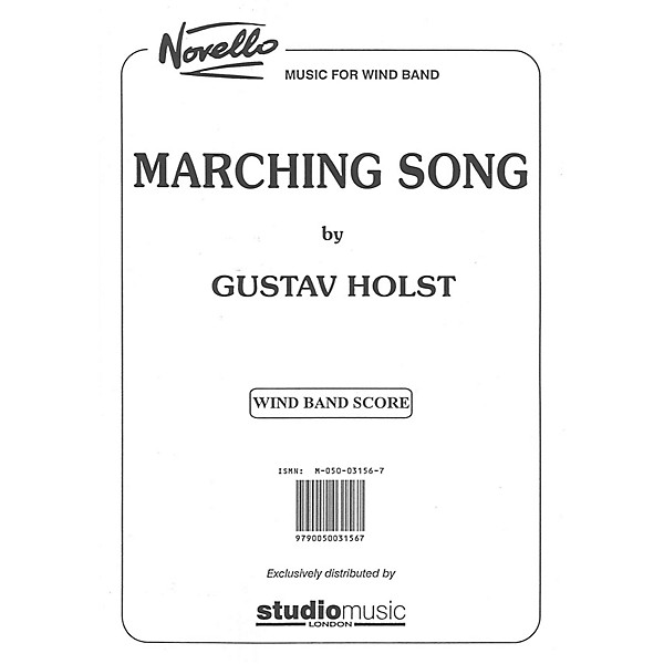 Studio Music London Marching Song Concert Band Composed by Gustav Holst