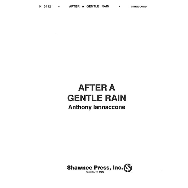 Hal Leonard After a Gentle Rain Concert Band Level 5 Composed by Anthony Iannaccone