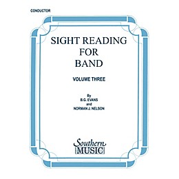 Southern Sight Reading for Band, Book 3 (Conductor) Concert Band Level 3 Composed by Billy Evans